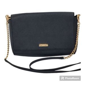 KATE SPADE Alek Black Saffiano Leather Crossbody Bag Purse LIKE NEW